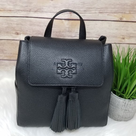Tory Burch Thea Mini Backpack Black New Leather main image 14